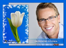 e-Kartka e Kartki z tagiem: Kartki na imieniny Imieninowy tulipan, kartki internetowe, pocztówki, pozdrowienia