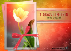 e-Kartka e Kartki z tagiem: Kartki imieninowe Imieninowy tulipanek, kartki internetowe, pocztówki, pozdrowienia