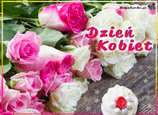e-Kartka e Kartki z tagiem: Kwiaty Różany Dzień Kobiet, kartki internetowe, pocztówki, pozdrowienia