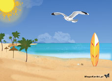 e-Kartka elektroniczne Słoneczne wakacje, kartki internetowe, pocztówki, pozdrowienia