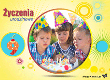 e-Kartka e Kartki z tagiem: Kartka urodzinowa Życzenia na 9 urodziny, kartki internetowe, pocztówki, pozdrowienia