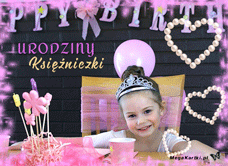 e-Kartka e Kartki z tagiem: e-Kartka urodzinowa Urodziny Księżniczki, kartki internetowe, pocztówki, pozdrowienia