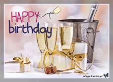 e-Kartka e Kartki z tagiem: e-Kartki urodzinowe Szampan na urodziny, kartki internetowe, pocztówki, pozdrowienia
