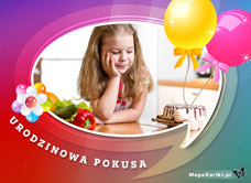 e-Kartka e Kartki z tagiem: Darmowe kartki urodziny Urodzinowa pokusa, kartki internetowe, pocztówki, pozdrowienia