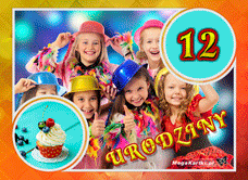 e-Kartka e Kartki z tagiem: e-Kartka urodzinowa W Dniu 12 Urodzin, kartki internetowe, pocztówki, pozdrowienia