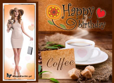 e-Kartka e Kartki z tagiem: Kartki na urodziny Urodzinowa kawa, kartki internetowe, pocztówki, pozdrowienia