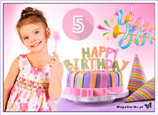 e-Kartka e Kartki z tagiem: Kartki urodzinowe Urodziny pięciolatki, kartki internetowe, pocztówki, pozdrowienia