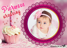 e-Kartka e Kartki z tagiem: Kartka urodzinowa Pierwsze urodziny, kartki internetowe, pocztówki, pozdrowienia