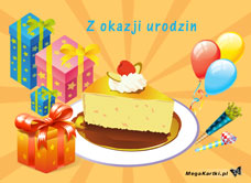 e-Kartka e Kartki z tagiem: Darmowa kartka na urodziny Z okazji urodzin, kartki internetowe, pocztówki, pozdrowienia