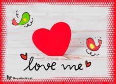 e-Kartka e Kartki z tagiem: Kartki z melodią Love me, kartki internetowe, pocztówki, pozdrowienia