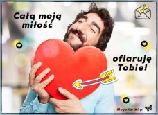 e-Kartka e Kartki z tagiem: Darmowe e-kartki Cała moja miłość!, kartki internetowe, pocztówki, pozdrowienia