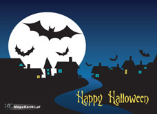 e-Kartka elektroniczne Happy Halloween, kartki internetowe, pocztówki, pozdrowienia
