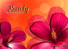e-Kartka e Kartki z tagiem: Życzenia imieninowe Kwiaty dla wspaniałej kobiety, kartki internetowe, pocztówki, pozdrowienia