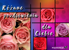 e-Kartka e Kartki z tagiem: Kartka kwiaty Różane pozdrowienia, kartki internetowe, pocztówki, pozdrowienia