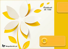 e-Kartka e Kartki z tagiem: Życzenia imieninowe Kwiatuszek dla Ciebie, kartki internetowe, pocztówki, pozdrowienia