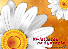 e-Kartka e Kartki z tagiem: Życzenia imieninowe Kwiatuszek na życzenie, kartki internetowe, pocztówki, pozdrowienia