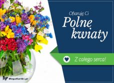 e-Kartka e Kartki z tagiem: e Pocztówki Ofiaruję Ci polne kwiaty, kartki internetowe, pocztówki, pozdrowienia