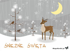 e-Kartka e Kartki z tagiem: Życzenia świąteczne Śnieżne święta, kartki internetowe, pocztówki, pozdrowienia