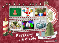 e-Kartka e Kartki z tagiem: Merry Christmas Gwiazdkowe prezenty, kartki internetowe, pocztówki, pozdrowienia