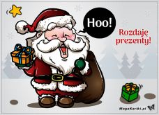 e-Kartka e Kartki z tagiem: Życzenia bożonarodzeniowe Rozdaję prezenty 2023, kartki internetowe, pocztówki, pozdrowienia