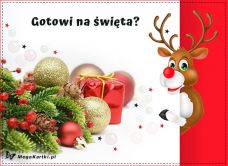 e-Kartka e Kartki z tagiem: Życzenia świąteczne Gotowi na święta 2023, kartki internetowe, pocztówki, pozdrowienia