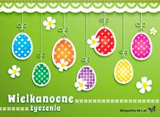 e-Kartka elektroniczne Wielkanocne zawieszki, kartki internetowe, pocztówki, pozdrowienia