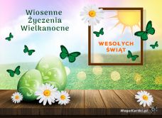 e-Kartka e Kartki z tagiem: e-Kartki z melodią Wiosenne życzenia wielkanocne, kartki internetowe, pocztówki, pozdrowienia