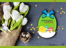 e-Kartka e Kartki z tagiem: Kartki z muzyką Wielkanocne tulipany, kartki internetowe, pocztówki, pozdrowienia