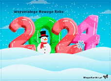 e-Kartka e Kartki z tagiem: Darmowe eKartki Wspaniałego Nowego Roku 2024, kartki internetowe, pocztówki, pozdrowienia