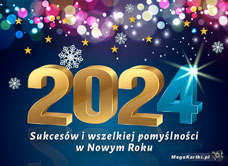 e-Kartka e Kartki z tagiem: Kartki świąteczne Sukcesów w Nowym Roku 2024, kartki internetowe, pocztówki, pozdrowienia