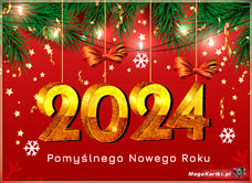 e-Kartka elektroniczne Pomyślnego Nowego Roku 2024, kartki internetowe, pocztówki, pozdrowienia
