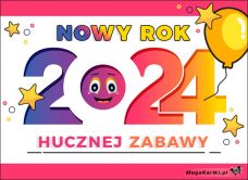 e-Kartka e Kartki z tagiem: Kartki z muzyką Nowy Rok 2024 - Hucznej zabawy!, kartki internetowe, pocztówki, pozdrowienia