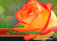 e-Kartka  Imieninowa róża, kartki internetowe, pocztówki, pozdrowienia
