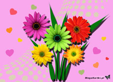 e-Kartka   Bukiet kwiatów, kartki internetowe, pocztówki, pozdrowienia