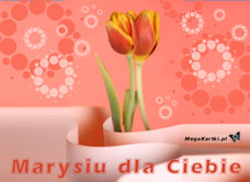 e-Kartka e Kartki z tagiem: Tulipany Życzenia dla Marysi, kartki internetowe, pocztówki, pozdrowienia
