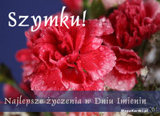 e-Kartka Darmowe e Kartki Imienne męskie Kwiaty dla Szymka, kartki internetowe, pocztówki, pozdrowienia