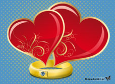 e-Kartka e Kartki z tagiem: e-Kartka Ślub Złoty pierścionek, kartki internetowe, pocztówki, pozdrowienia