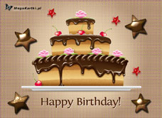 e-Kartka e Kartki z tagiem: Darmowe e-kartki urodzinowe Tort urodzinowy, kartki internetowe, pocztówki, pozdrowienia