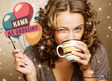 e-Kartka e Kartki z tagiem: Życzenia urodzinowe Kawa na urodziny, kartki internetowe, pocztówki, pozdrowienia