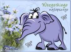 e-Kartka e Kartki z tagiem: Dzień Dziecka Słonik na szczęście, kartki internetowe, pocztówki, pozdrowienia