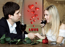 e-Kartka e Kartki z tagiem: Kartki Walentynki darmo Wieczór miłości, kartki internetowe, pocztówki, pozdrowienia