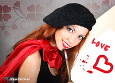 e-Kartka e Kartki z tagiem: Życzenia miłosne Pomaluję Twój świat, kartki internetowe, pocztówki, pozdrowienia