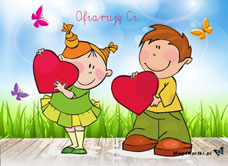 e-Kartka Darmowe e Kartki Miłość - Walentynki Ofiaruję Ci serce, kartki internetowe, pocztówki, pozdrowienia
