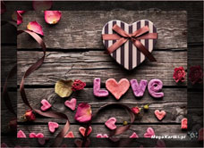 eKartki Miłość - Walentynki Z wyrazami miłości, 