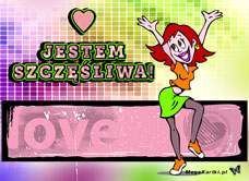 e-Kartka Darmowe e Kartki Miłość - Walentynki Szczęśliwa w miłości, kartki internetowe, pocztówki, pozdrowienia