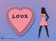 e-Kartka e Kartki z tagiem: Walentynki Koronkowa miłość, kartki internetowe, pocztówki, pozdrowienia