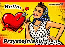 e-Kartka e Kartki z tagiem: Kartki miłosne Hello Przystojniaku!, kartki internetowe, pocztówki, pozdrowienia