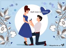 e-Kartka Darmowe e Kartki Miłość - Walentynki Bądź moja na zawsze!, kartki internetowe, pocztówki, pozdrowienia