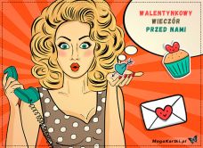 e-Kartka Darmowe e Kartki Miłość - Walentynki Walentynkowy wieczór, kartki internetowe, pocztówki, pozdrowienia