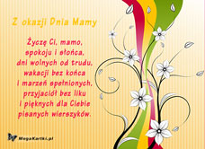 eKartki Dzień Matki Życzenia w barwach tęczy, 